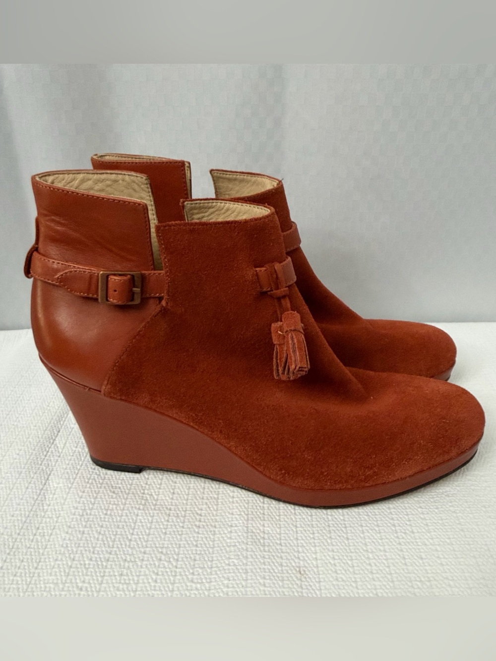 Wolverine Samantha Pleet Socialite Wedge Boot Suede Leather